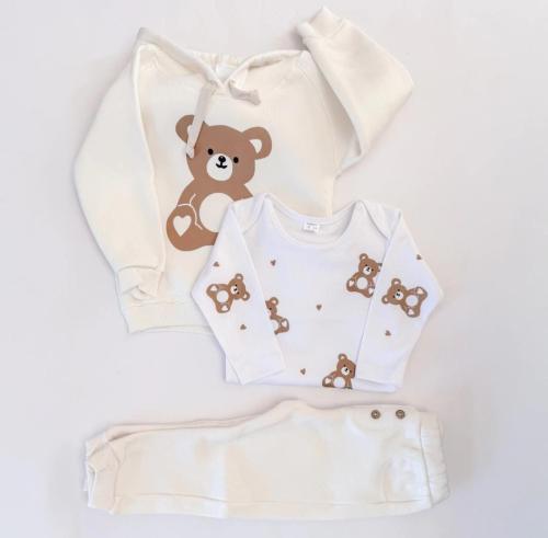 Set Baby Buzo + Body + Pantalón