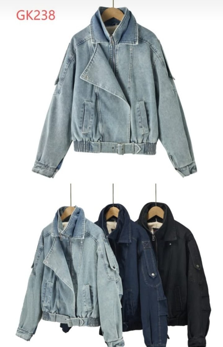 Campera de Jeans Sara con Piel Desmontable - Imagen 2