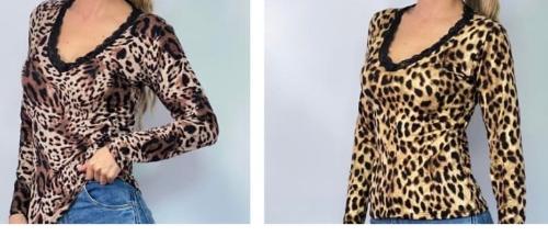 Remeras Encaje Animal Prints de Modal