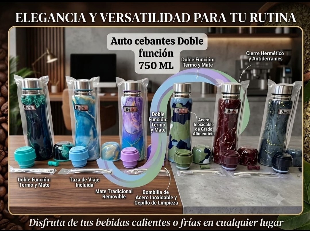 Mate Listo 2 en 1 Marmolado Capacidad 750ml - Imagen 2