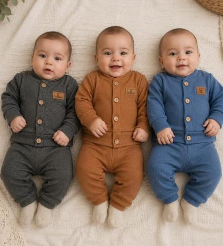 Conjuntos Bebe Cardigan Varon