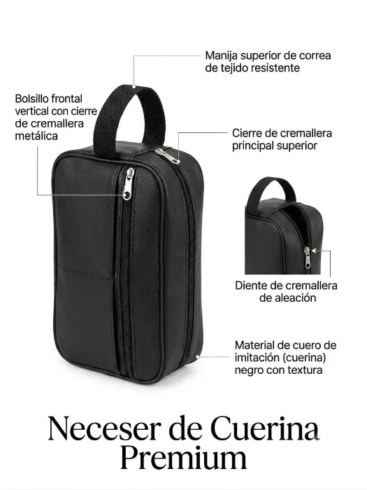 Neceser Cuerina Liso