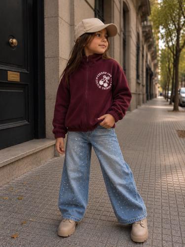 Campera Polar Cherry Bordada - Miniatura 3