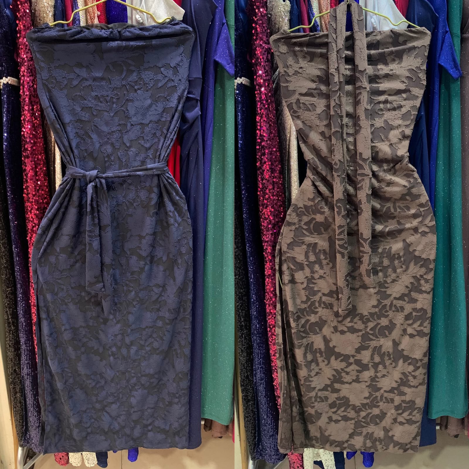 Vestido de Fiesta Lycra con Pañuelo - Imagen 3