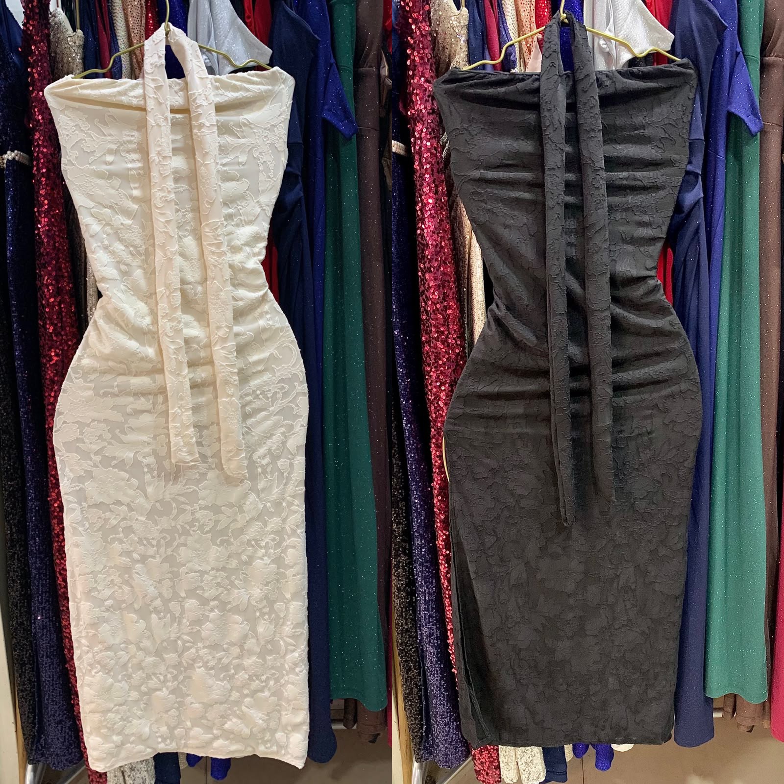 Vestido de Fiesta Lycra con Pañuelo - Imagen 4