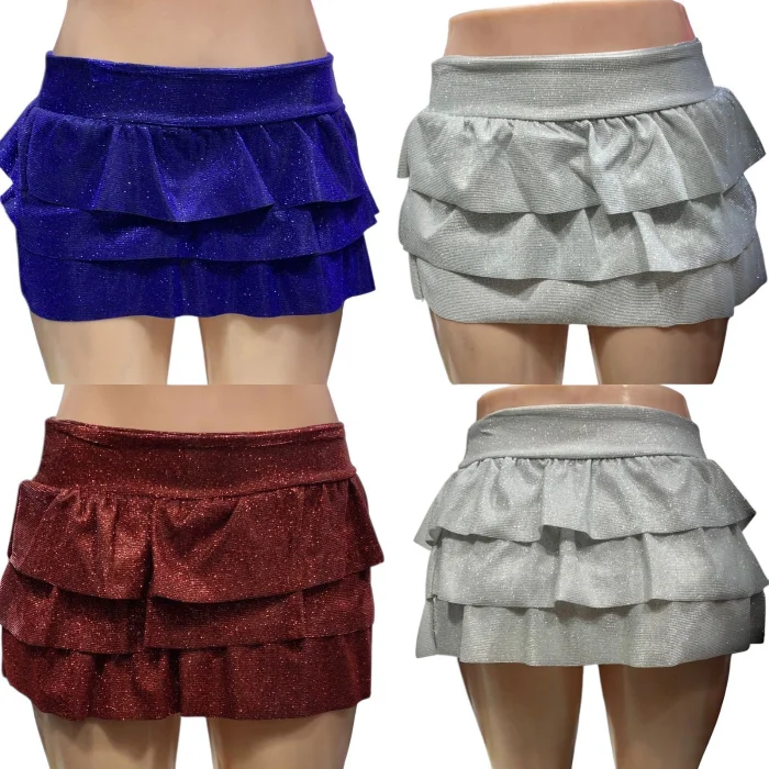 Pollera Volados Glitter