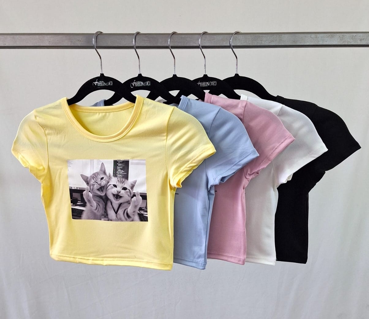 Remera Top 2 Gatitos Modal Soft - Imagen 2
