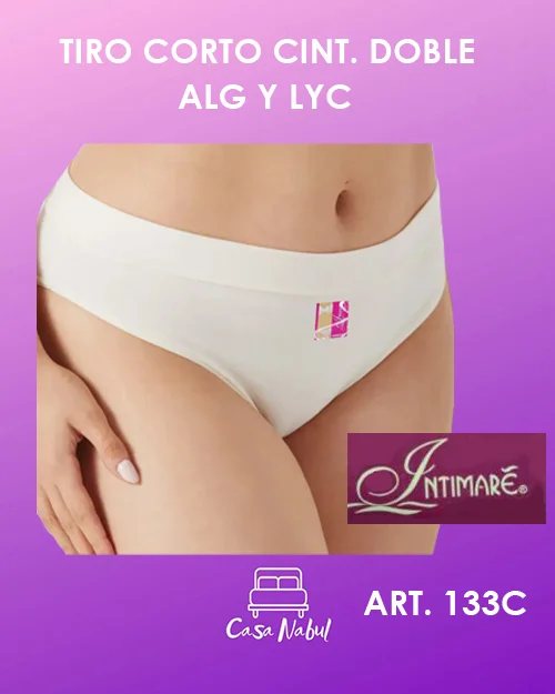 Bombacha Tiro Corto Cint Doble Alg y Lyc Intimare X12