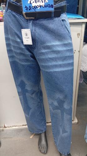 Jean Baggy Diseño Grafitti Dama Unisex Pantalón Denim Dibujo Hombre Ancho 2000's - Miniatura 6