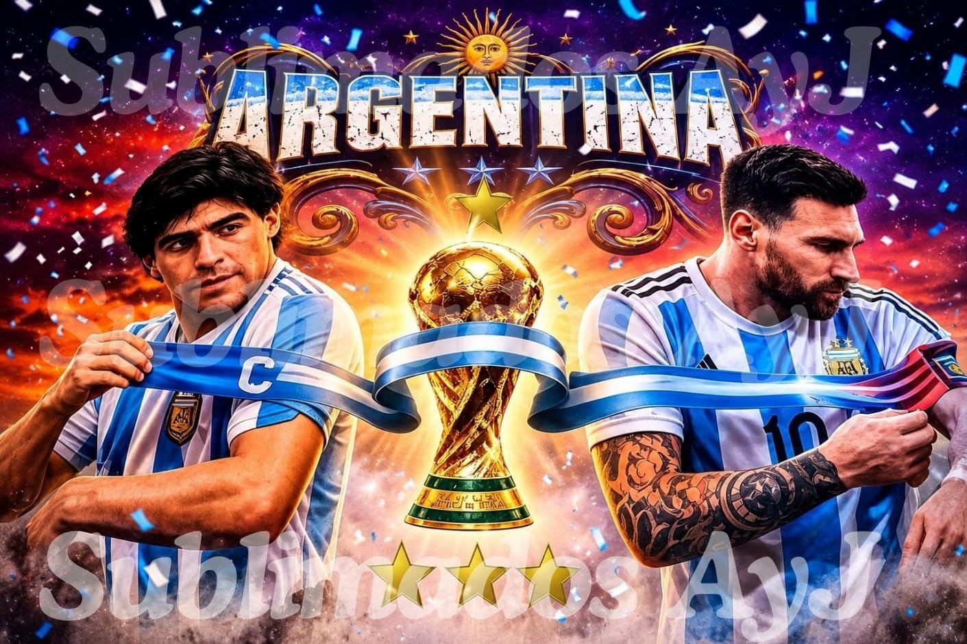 Cubre Capot Diego & Messi - Imagen 2