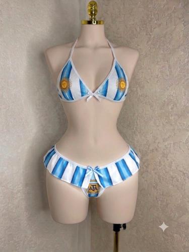 Conjunto Pollerita Argentina Lenceria (094)