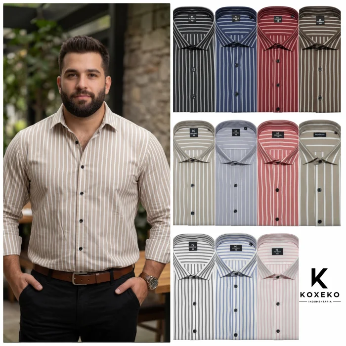 Camisa a Raya Tallas Especiales