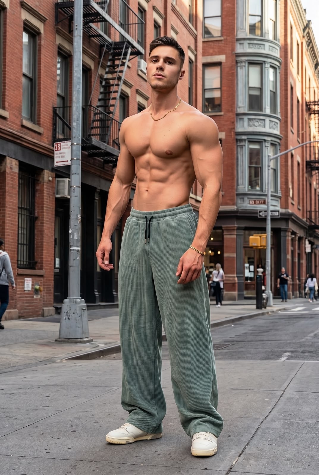 Pantalón Baggy de Chenille - Imagen 3