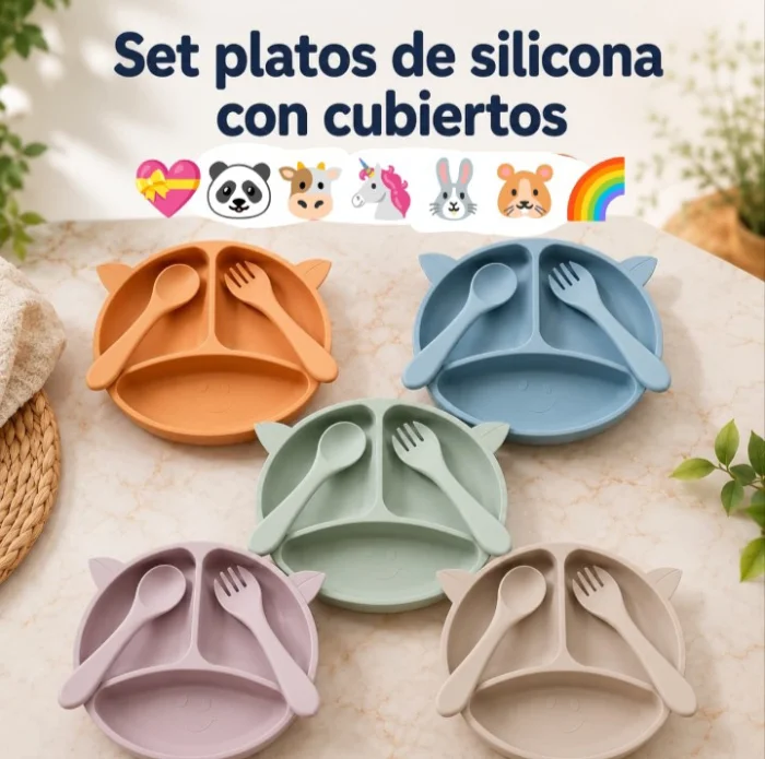 Set de Platos de Ciliconas