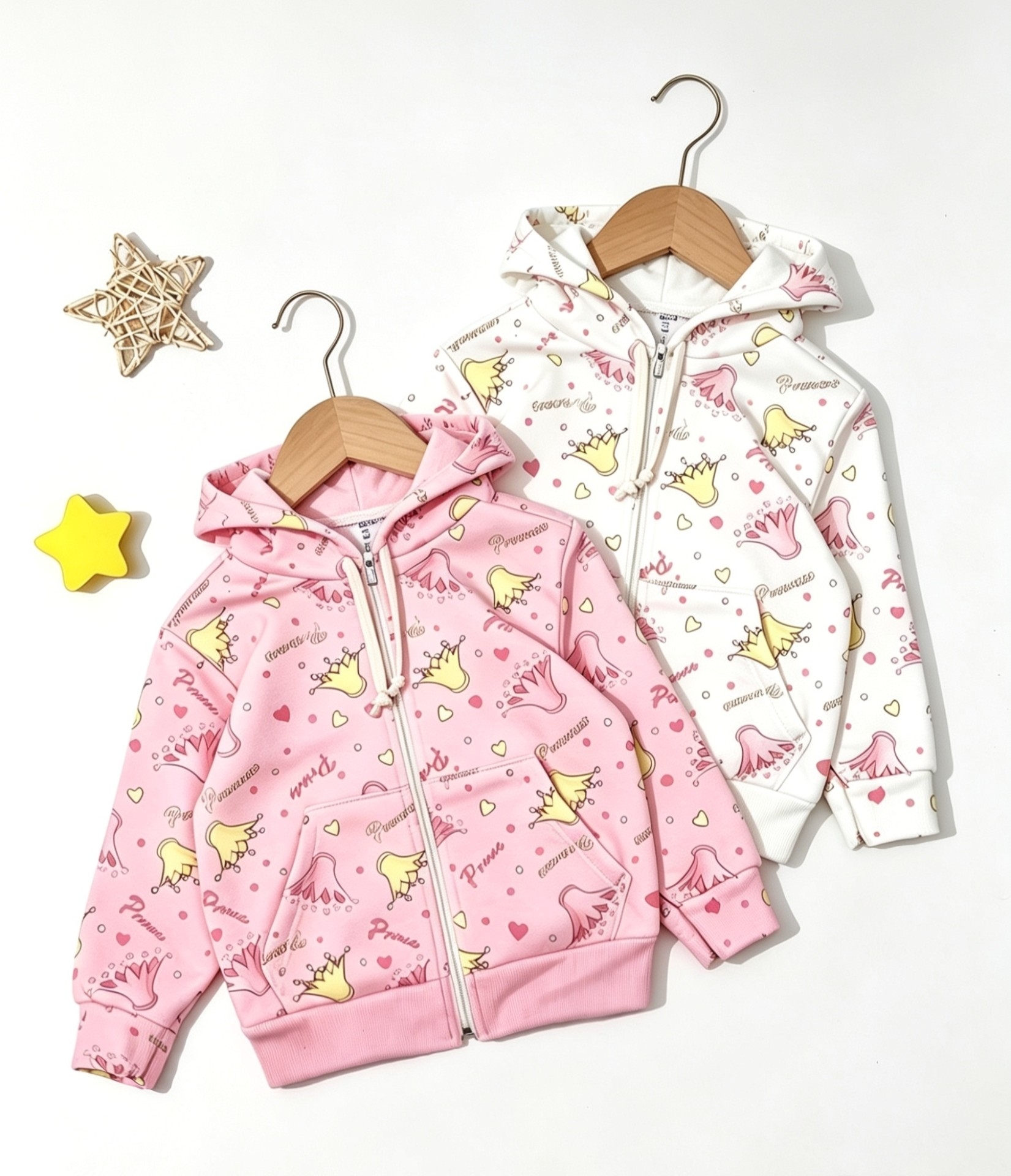 Campera Estampada Nena Friza Peinado Premium - Imagen 3