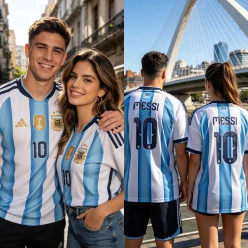 Camiseta Titular Messi Unisex Argentina
