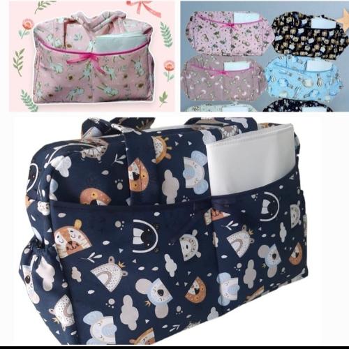 Bolso Maternal y Cambiador Basico Blanco