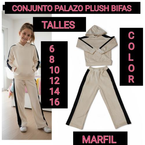 Conjunto Palazo de Plush Bifas