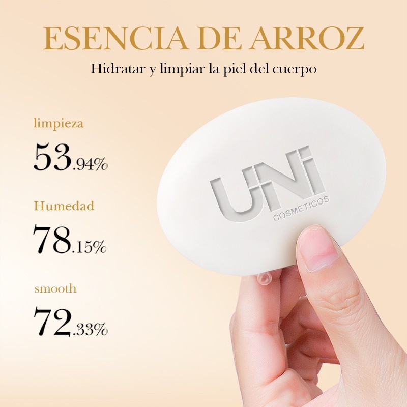 Jabon de Arroz para Rostro y Cuerpo Limpieza Profunda - Imagen 2