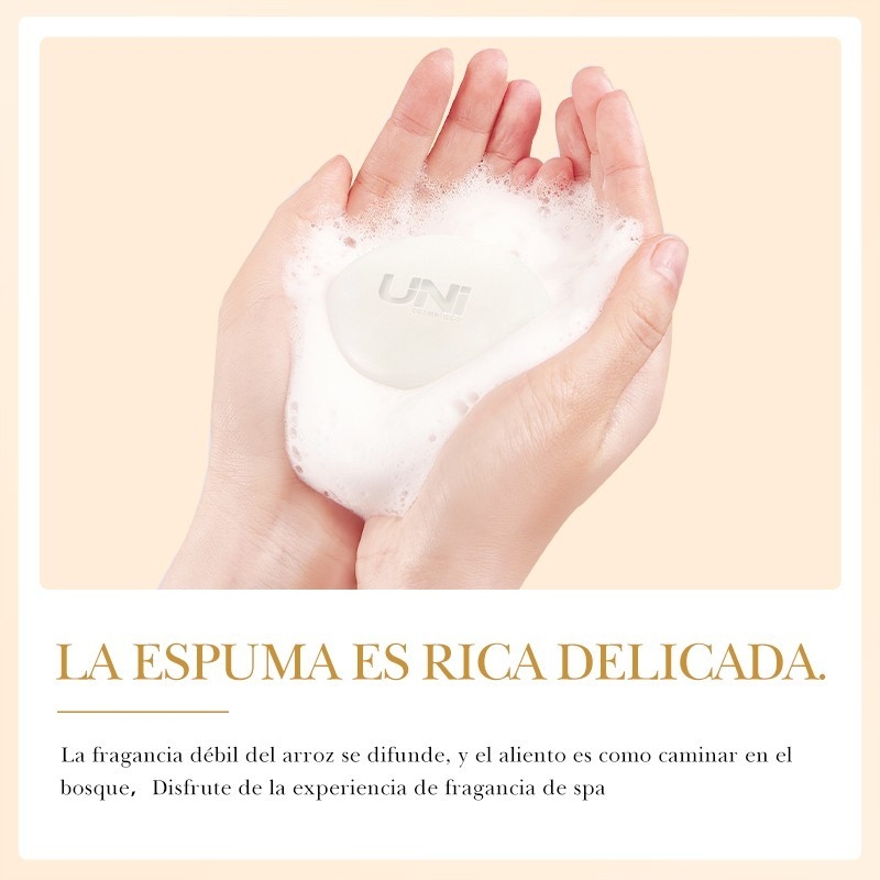 Jabon de Arroz para Rostro y Cuerpo Limpieza Profunda - Imagen 3