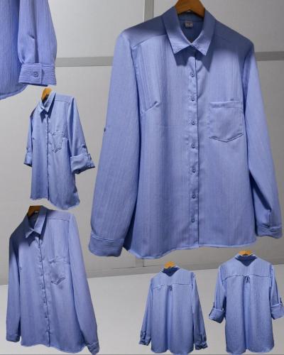 Camisa Celeste de Dama