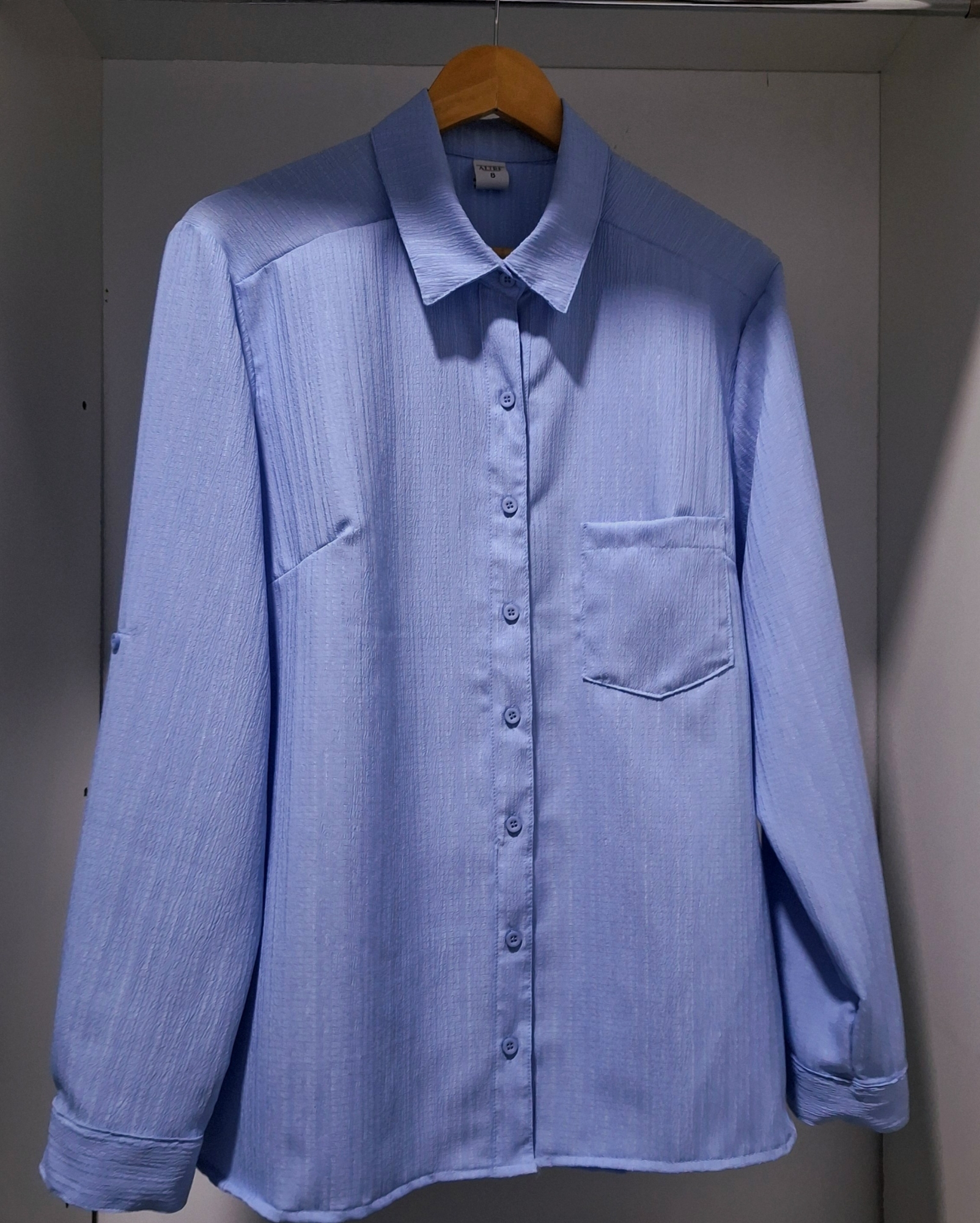 Camisa Celeste de Dama - Imagen 2