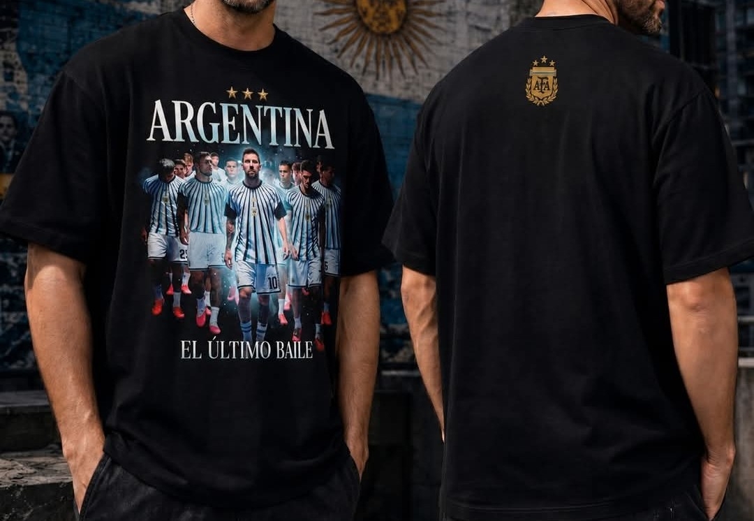 Remeras Argentina Messi Mundial 2026 Algodon Peinado - Imagen 2