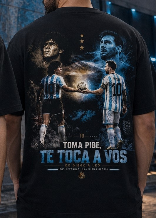 Remeras Algodon Peinado Messi Mundial 2026 - Imagen 2