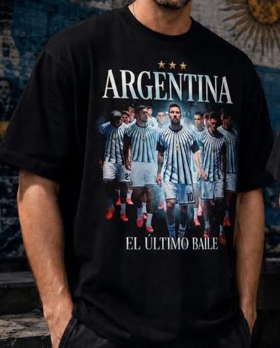 Remeras Algodon Peinado Messi Mundial 2026