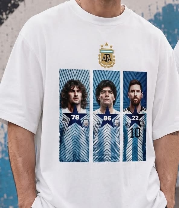 Remeras Algodon Peinado Messi Mundial 2026 - Imagen 3