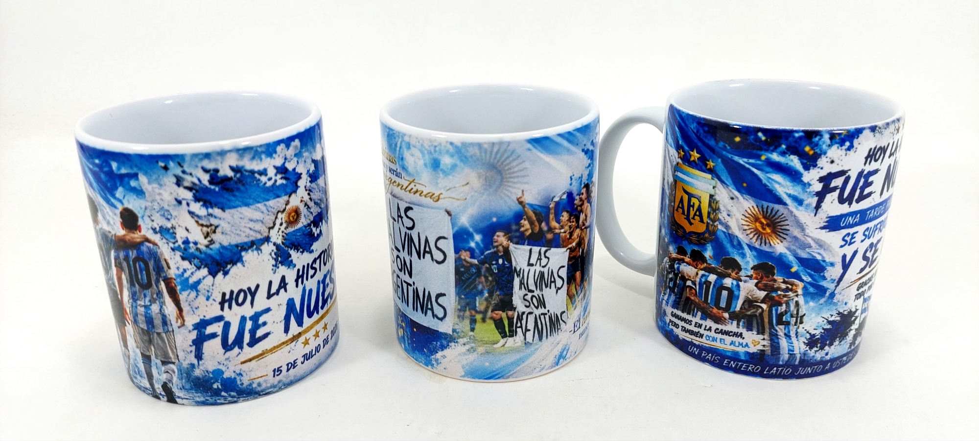 Taza Cerámica Argentina Malvinas Mundial - Imagen 2