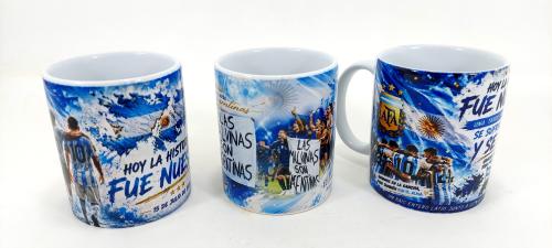 Taza Cerámica Argentina Malvinas Mundial - Miniatura 2