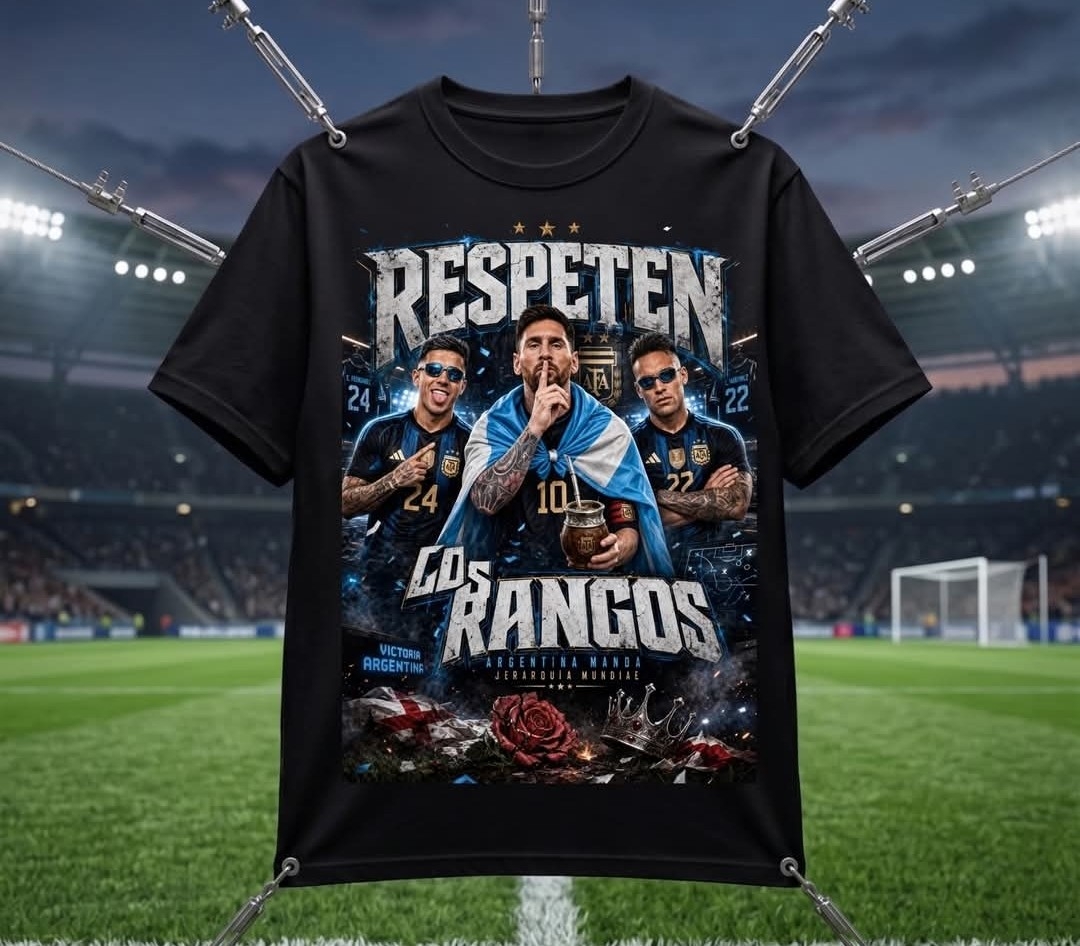 Remeras Algodon Peinado Messi Mundial - Imagen 1