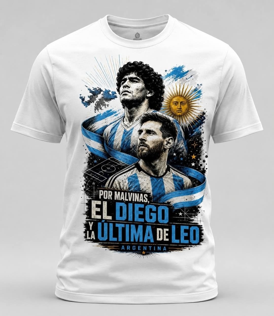 Remeras Algodon Peinado Messi Mundial - Imagen 2