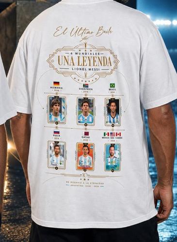 Remeras Algodon Peinado Messi Mundial - Miniatura 3