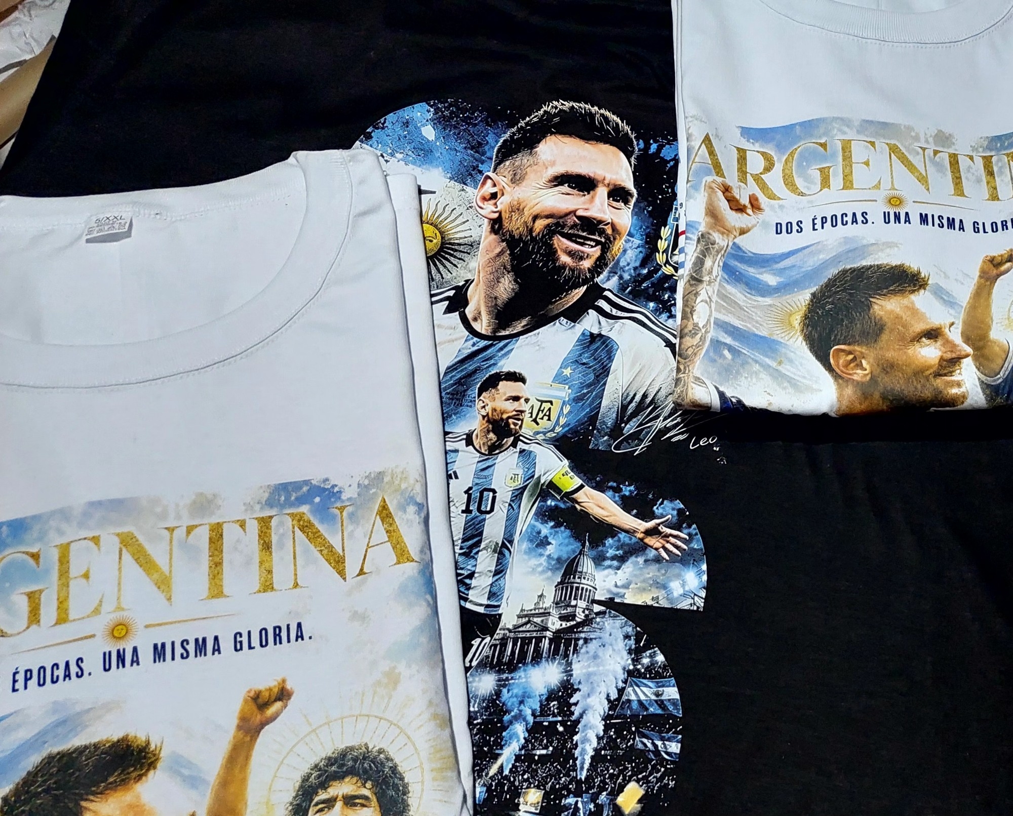 Remeras Algodon Peinado Messi Mundial - Imagen 3