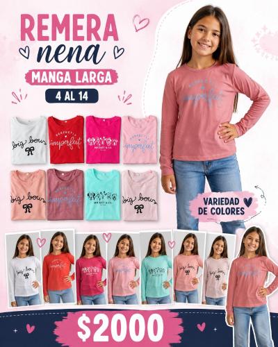 Remera Nena Manga Larga - Miniatura 4