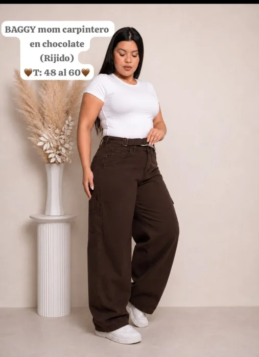 Baggy Mom Carpintero Chocolate
