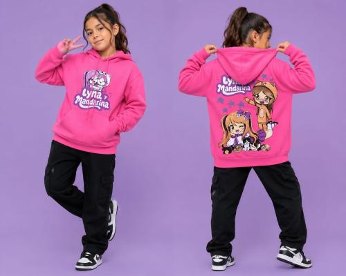 Lyna y Mandarina Buzos Oversize Friza Peinado
