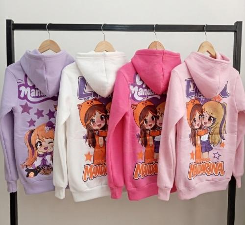 Lyna y Mandarina Buzos Oversize Friza Peinado
