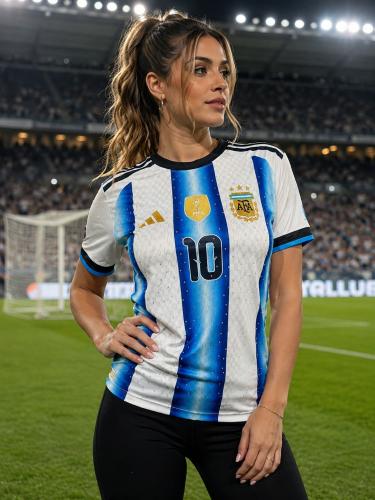 Camiseta Argentina con Strass Mujer