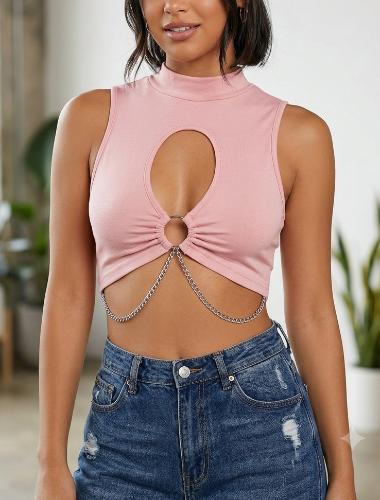 Musulosa Crop con Cadena