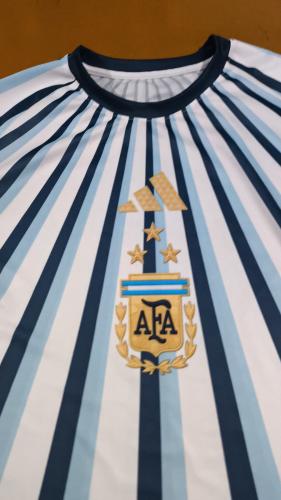 Camiseta Argentina Prematch   Bordado con Tarjeta Bolsa  Calidad Premiun