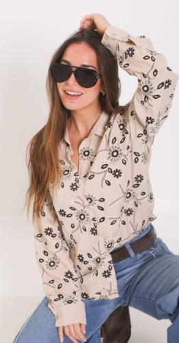 Camisa Bordada Importada