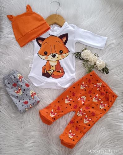 Conjunto 3 Piezas:zorrito