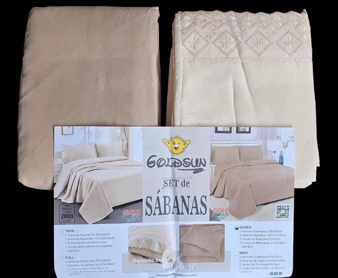 Juego de Sabanas Goldsun 2 en 1 Lisas Full - Imagen 2