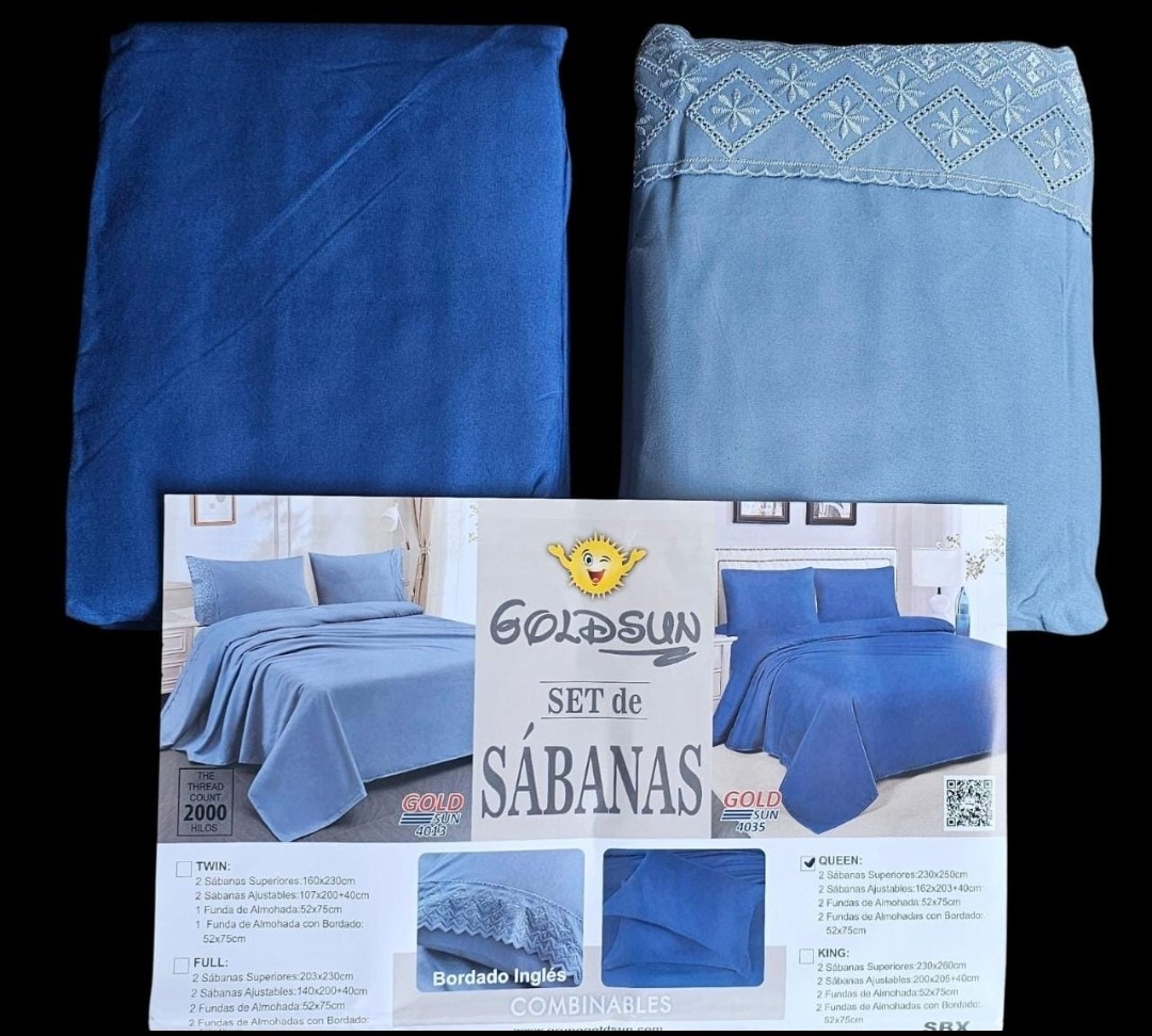 Juego de Sabanas Goldsun 2 en 1 Lisas Full - Imagen 3