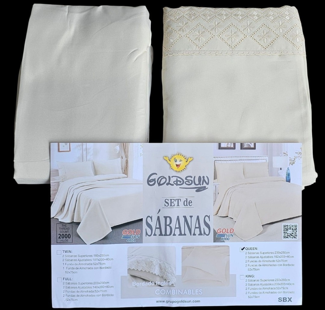 Juego de Sabanas Goldsun 2 en 1 Lisas Full - Imagen 4