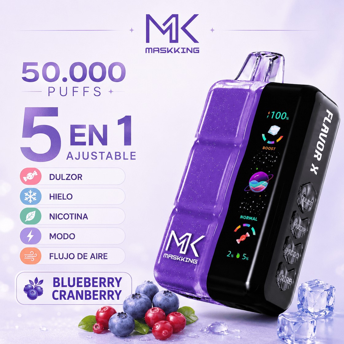 Vaper Maskking 50.000 Puffs - Imagen 5