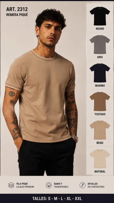 Remera Piqué